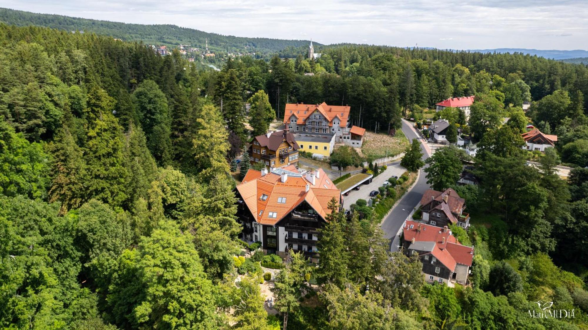 Apartament Panorama Gor - Centrum Miasta Z Widokiem Na Szrenice Szklarska Poreba Luaran gambar